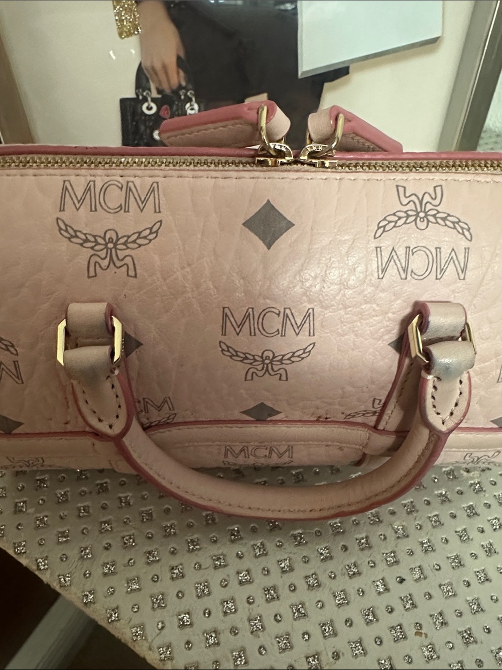 MCM Visetos Delmy Boston Bag - Picture 12 of 16